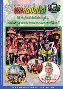 Gazet van de Carnavalist - april 2022