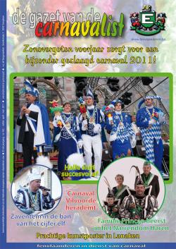 Gazet van de Carnavalist - april 2011