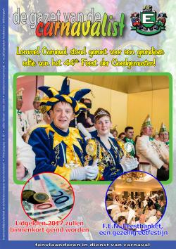 Gazet van de Carnavalist - februari 2016