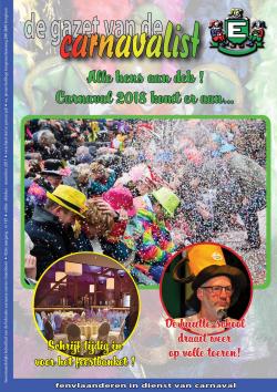 Gazet van de Carnavalist - oktober 2017