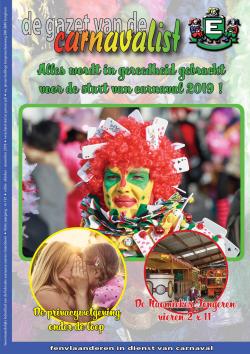 Gazet van de Carnavalist - oktober 2018